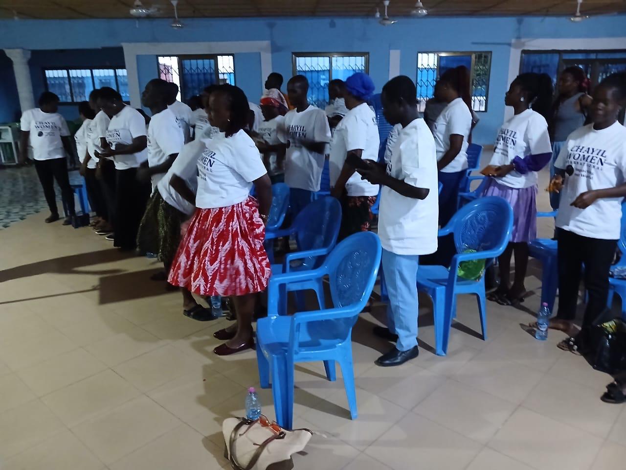 CHAYIL community members gathered together at a community activity.